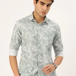 Integriti Slim Fit Floral Printed Casual Shirt-image-55