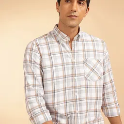 French Connection Checked Pure Cotton Casual Shirt-image-68