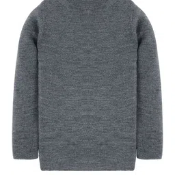 RVK Unisex Grey Solid Sweater-picture-34