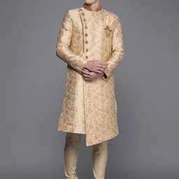 Manyavar Men Ethnic Motifs Sherwani Set-picture-53
