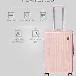 French Connection Set Of 2 Textured Hard Trolley Suitcases- 120L image 3