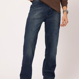 Kook N Keech Men Effortless Edge Panelled Regular Fit Jeans-image-24