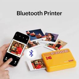 Kodak White Mini 3 Retro P300R, 4PASS Portable Photo Printer with 68 Sheets Bundle image 4