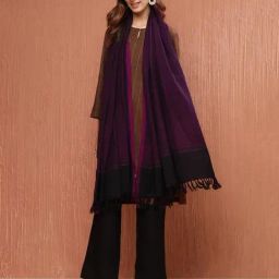 Fabindia PurpleSolidDupatta-image-53