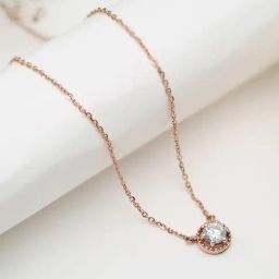 Malabar Gold and Diamonds 18K (750) BIS Hallmark Rose Gold Necklace for Women-image-89