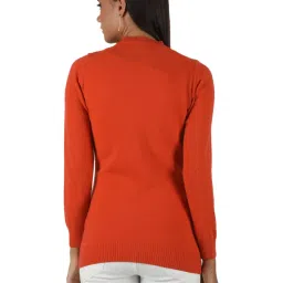 Monte Carlo Orange Wool Open Front Cardigan image 2