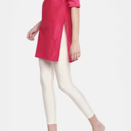 go colors! Go Colors Cream Metallic Pattern Leggings image 3