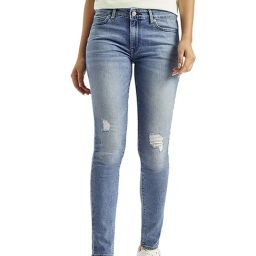Levi's Blue Skinny Fit Distressed Jeans-picture-37