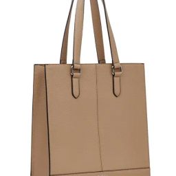 Miraggio Drew Taupe Textured Large Tote image 3