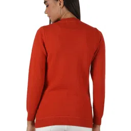 Monte Carlo Orange Wool Open Front Cardigan image 2