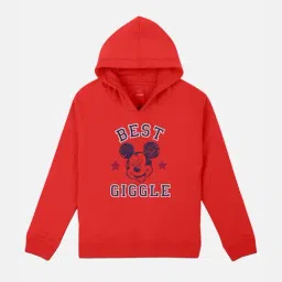 Mickey & Friends Printed Sweatshirt For Kids Girls-image-66