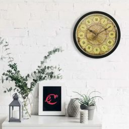 eCraftIndia Designer Round Analog Black Wall Clock-image-59