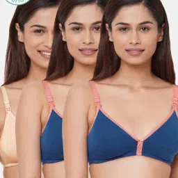 Inner Sense Multicolored Non Wired Non Padded Nursing Bra (Pack Of 3)-image-75