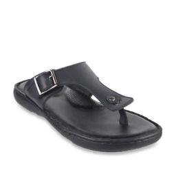 Walkway Men's Pitch Black Thong Sandals-image-100