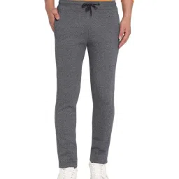 Octave Grey Melange Slub Trackpants-image-71
