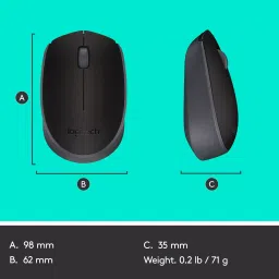 Logitech M170 Wireless Mouse 2.4 GHz with USB Nano Receiver image 5