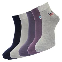 Dollar Multi Cotton Free Size Self Pattern Socks - Pack of 5-image-92