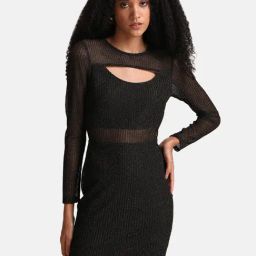 Kazo Black Bodycon Dress-image-78