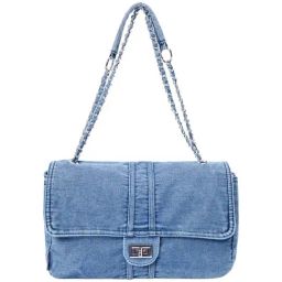 Lino Perros BlueSolid Medium Shoulder Handbag-picture-35