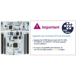 STMicroelectronics MCU Development Board STM8 Nucleo-64, NUCLEO-8L152R8-26