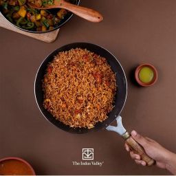 The Indus Valley Black Iron Wok (2.5 L) - Set of 1 image 1