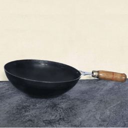 The Indus Valley Black Iron Wok (2.5 L) - Set of 1 image 4