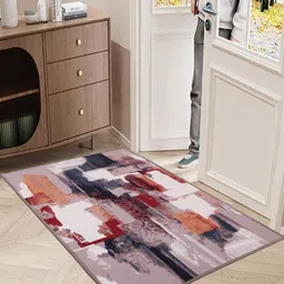 MODEFE Grey Abstract Anti-Skid Nylon Carpet-picture-26