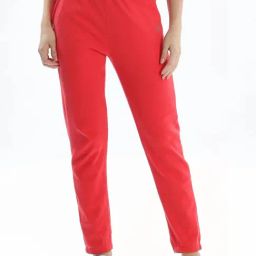 DOMIN8 Red Cotton Joggers-picture-25