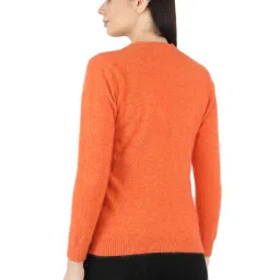 Monte Carlo Orange Wool Open Front Cardigan image 2