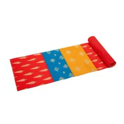 Home4U Multicolor Poly Dupion Runner -Set of 1 image 2