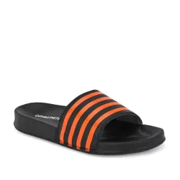 OFF LIMITS Men's Black & Orange Slides image 1