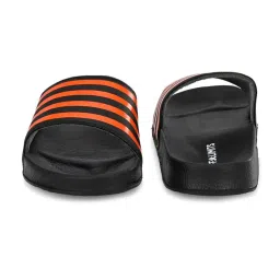 OFF LIMITS Men's Black & Orange Slides image 5