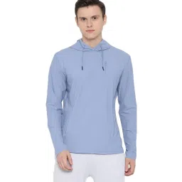 Allen Solly Blue Hooded Sweatshirt image 1