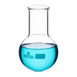 Supertek Wide Neck Round Bottom Flask, Transparent, Capacity 1000 ml, 15.120.1000IS (Pack of 6)-2