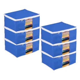 prettykrafts Blue Set of 6 Regular Drawer Organiser Organisers-27