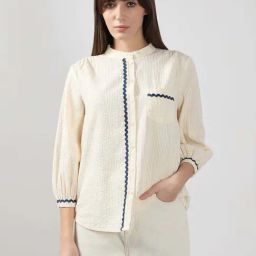Vero Moda White Lace Shirt-image-79