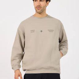 Styli Beige Regular Fit Printed Sweatshirt-picture-9