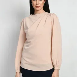 Exude Peach Plain Top-picture-43