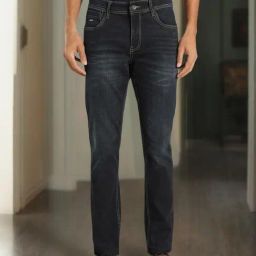 Indian Terrain Blue Slim Fit Solid Jeans-image-84