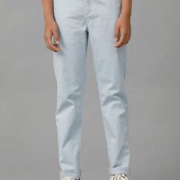 Under Fourteen Only Boys Blue Cotton Trousers-image-26