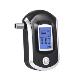 ACETEQ Alcohol Tester Breathe Analyzer Black and Silver, AT 6000-25