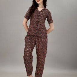 Smarty Pants Multicolor Floral Print Shirt With Pyjamas-picture-32