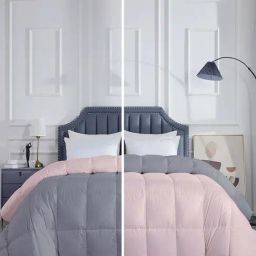 Razzai Pink Poly fill Basic Comforters-24