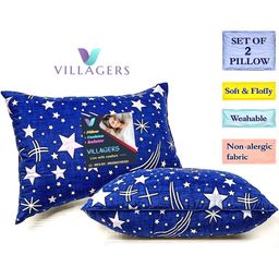 VILLAGERS Unisex Blue Pillows-image-76