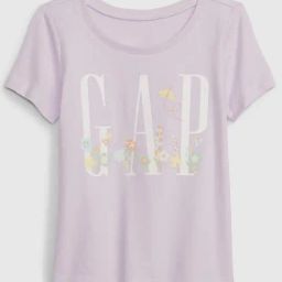GAP Girls Purple Cotton Embroidered T-Shirt-image-84