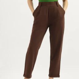 United Colors of Benetton Brown Solid Trousers-picture-11