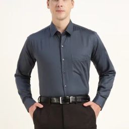 Hancock Dark Grey Self Shirt-picture-3