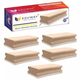 EDUWAY ‎Rectangular Premium Delta Wooden for Whiteboard and Chalkboard Multicoloured (Pack of 5)-39