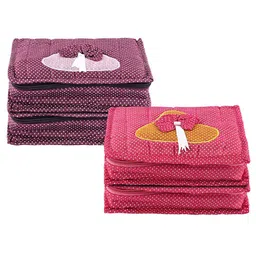Kuber Industries Pink Set of 4 Regular Jewellery Organiser Organisers-image-88