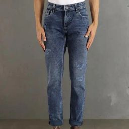 Indian Terrain Blue Slim Fit Solid Jeans-image-82